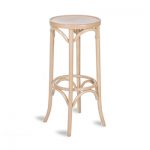 80cm Bentwood Stool without back - Natural