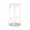 68cm Bentwood Stool without back - White