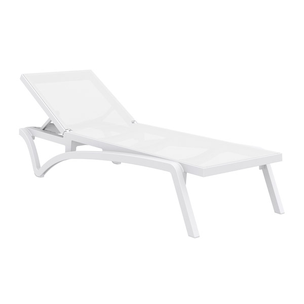 Pacific Sun Lounger - ALL WHITE