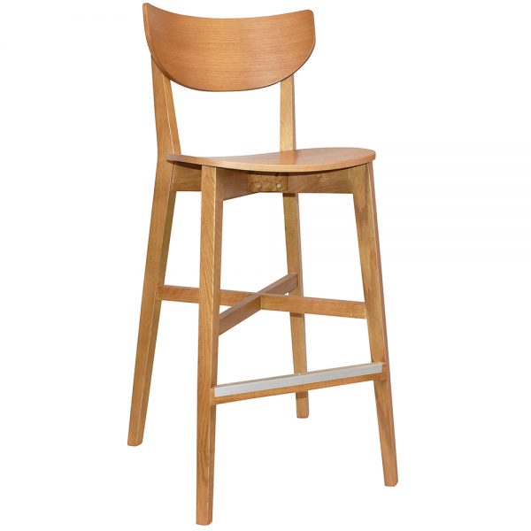 RIALTO STOOL LIGHT OAK