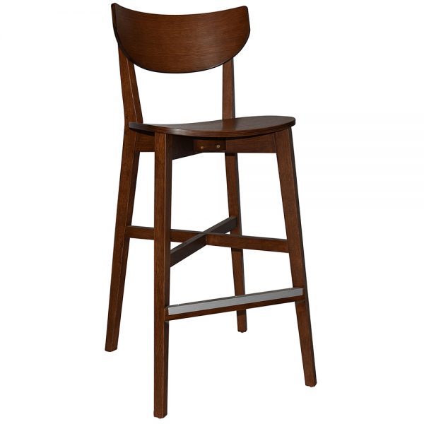 RIALTO STOOL LIGHT WALNUT