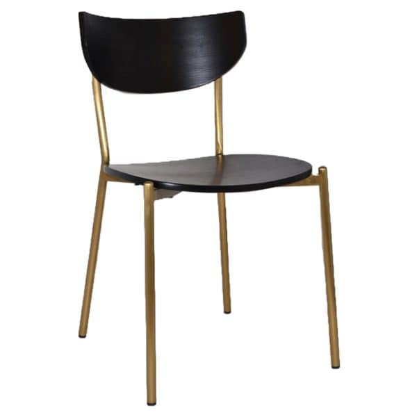 MARCO CHAIR BRASS - BLACK