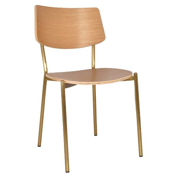TEXAS CHAIR  BRASS - NATURAL