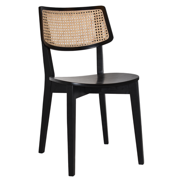 PHOENIX RATTAN CHAIR BLACK
