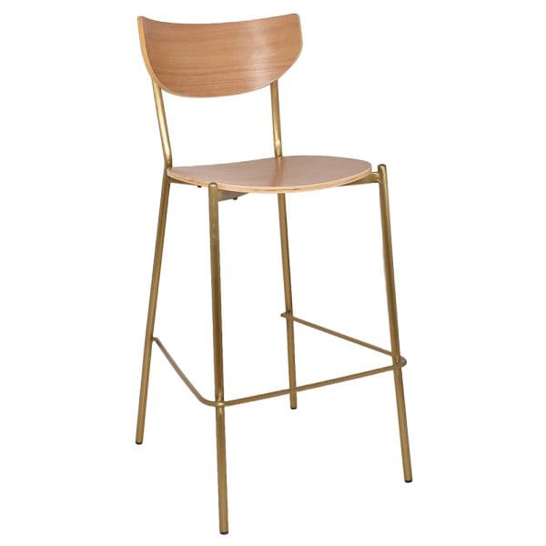 MARCO STOOL BRASS - NATURAL