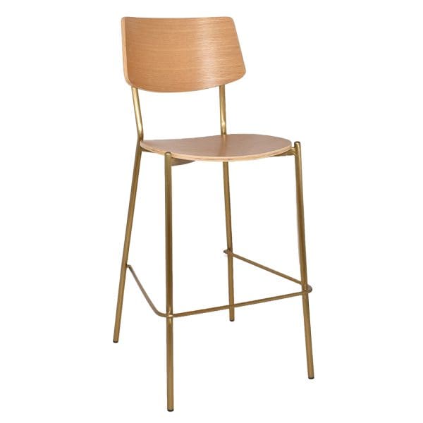 TEXAS STOOL BRASS - NATURAL