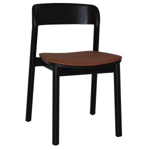 MATILDA CHAIR BLACK + VINYL TAN