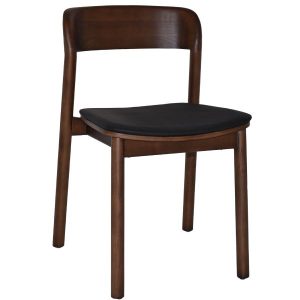 MATILDA CHAIR WALNUT + VINYL BLACK