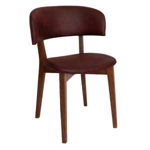TORINO CHAIR LIGHT WALNUT - EASTWOOD BORDEAUX