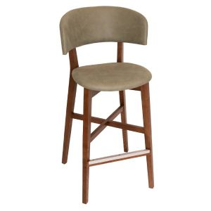 TORINO STOOL LIGHTWALNUT - PELLE SAGE