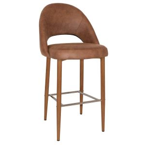 CHEVRON STOOL 750 METAL BLACK + EASTWOOD TAN