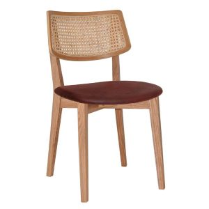 PHOENIX CHAIR RATTAN NATURAL - EASTWOOD BORDEAUX