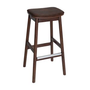 MATILDA STOOL NO BACK WALNUT - EASTWOOD BISON