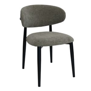 SCARLETT CHAIR METAL BLACK - DION KHAKI