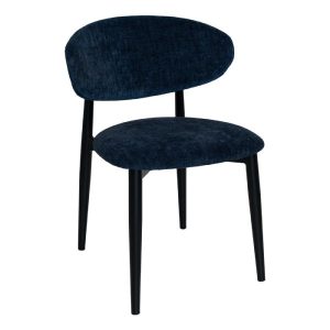 SCARLETT CHAIR METAL BLACK - DION NAVY