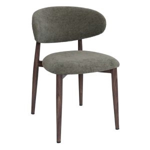 SCARLETT CHAIR METAL LIGHT WALNUT - DION KHAKI