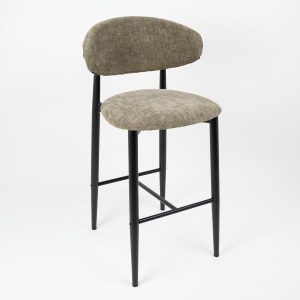 SCARLETT STOOL METAL BLACK - DION KHAKI