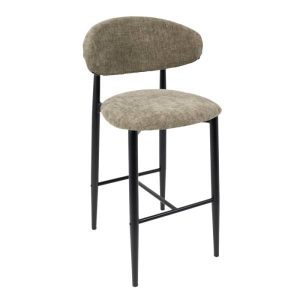 SCARLETT STOOL METAL BLACK - DION KHAKI