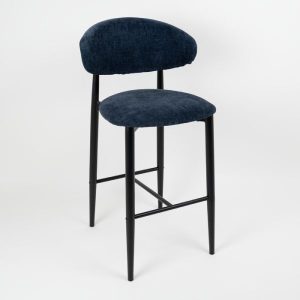 SCARLETT STOOL METAL BLACK - DION NAVY