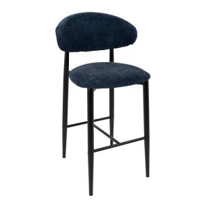 SCARLETT STOOL METAL BLACK - DION NAVY
